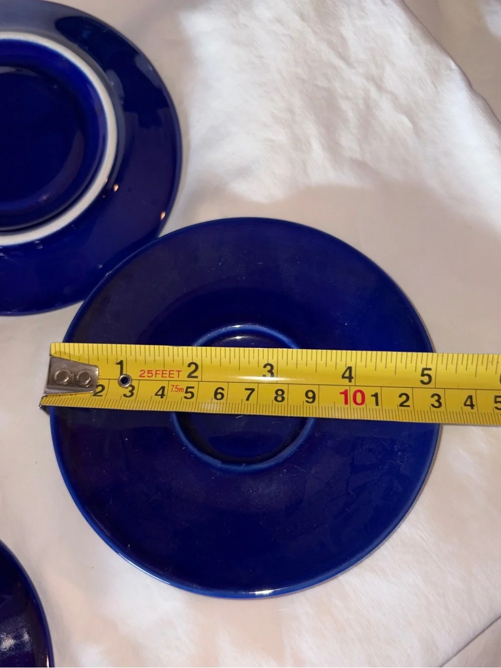 HTF Vintage Syracuse China Set of 4 Demitasse Expresso Cups Saucers cobalt blue